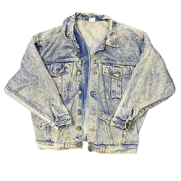 Palmetto's Acid Washed Denim Jacket - Picture 1 of 4